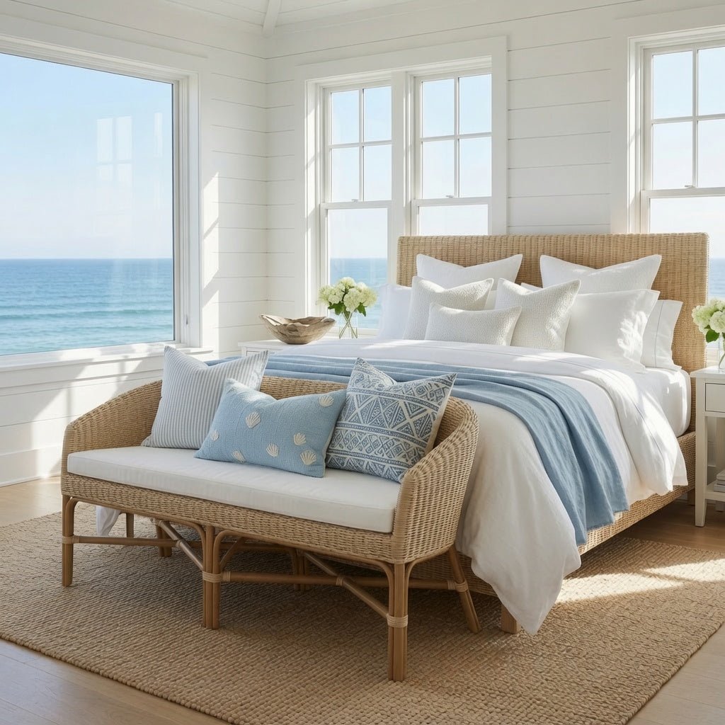 Paloma Beach Wicker Sofette - Two Sizes - Our Boat House