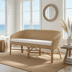 Paloma Beach Wicker Sofette - Two Sizes - Our Boat House