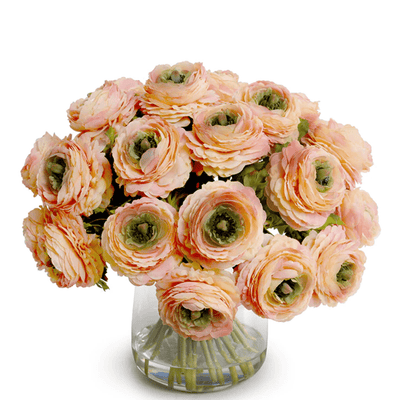 Peach Ranunculus Arrangement - Our Boat House