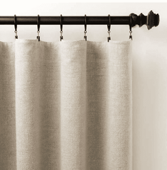 Stone Washed Textured Linen Panels - Three Colors & Sizes Window Treatment 