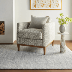 Pebble Handwoven Performance Rug - Blue - Our Boat House