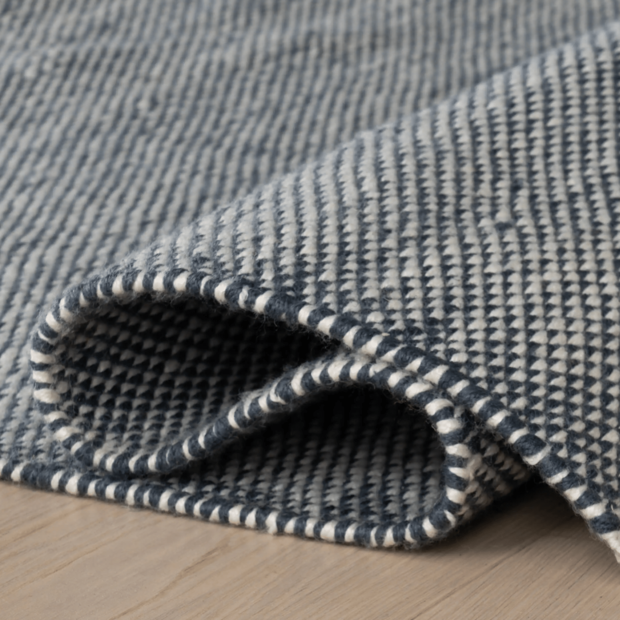 Pebble Handwoven Performance Rug - Blue - Our Boat House