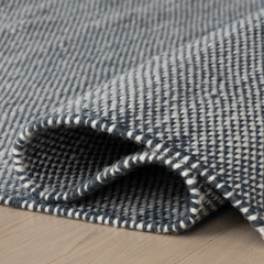 Pebble Handwoven Performance Rug - Blue - Our Boat House