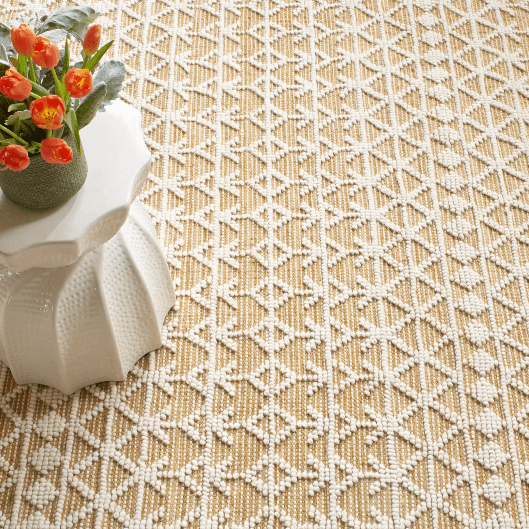 Pembrook Handwoven Wool Rug - Ochre - Our Boat House