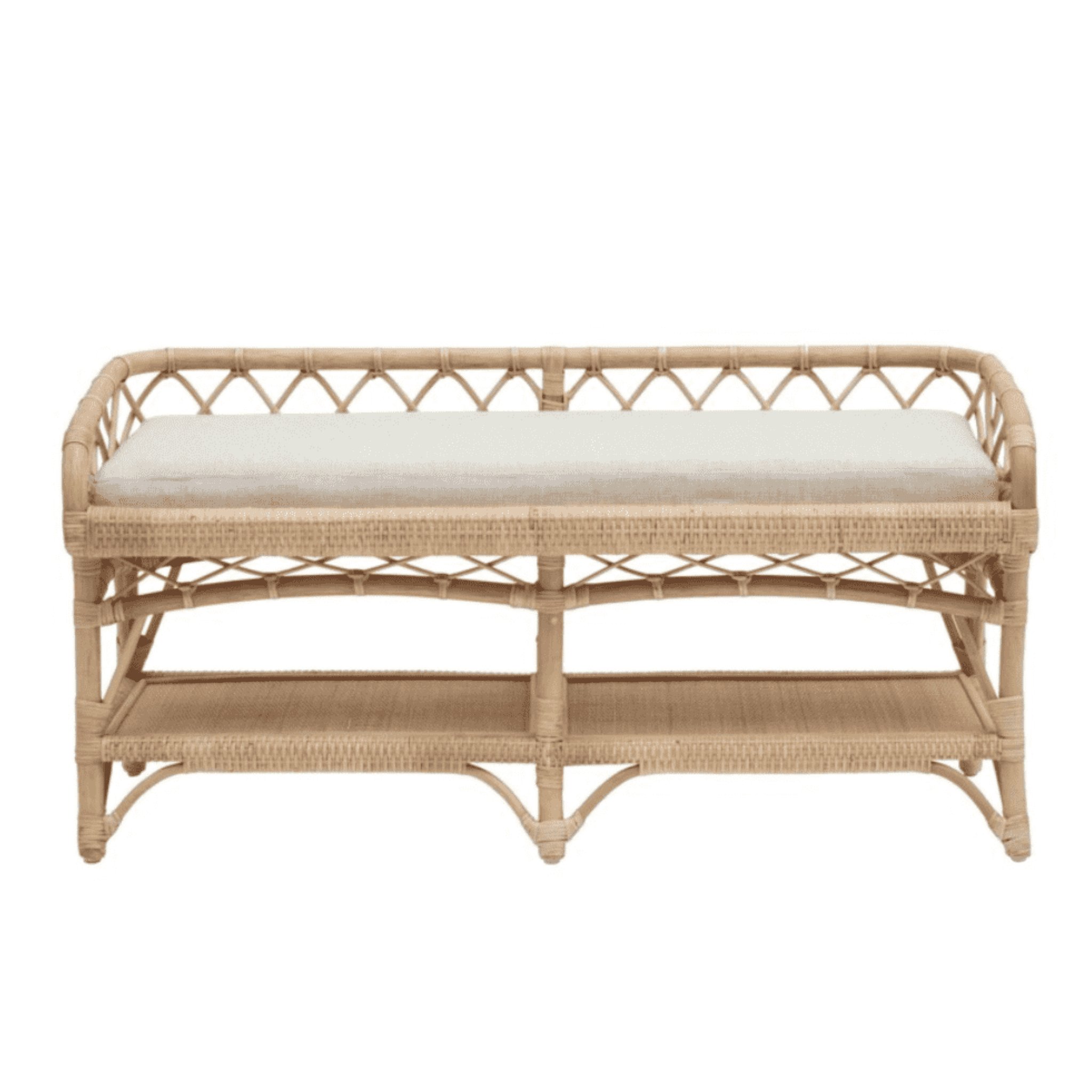 Penny Rattan Bench - Our Boat House