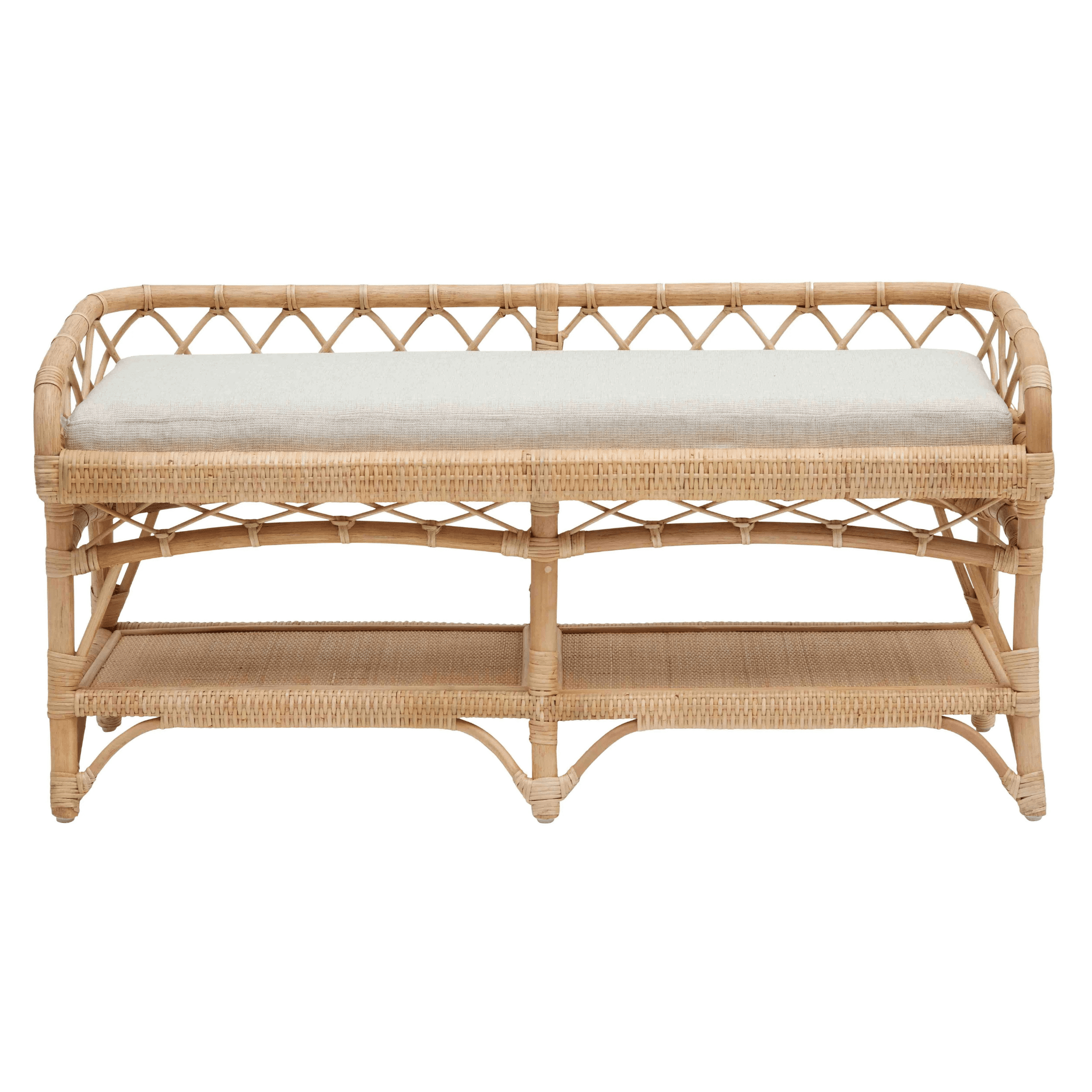 Penny Rattan Bench - Our Boat House