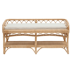 Penny Rattan Bench - Our Boat House