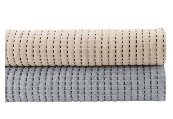 Pick Stitch Matelasse Coverlet - Navy - Our Boat House