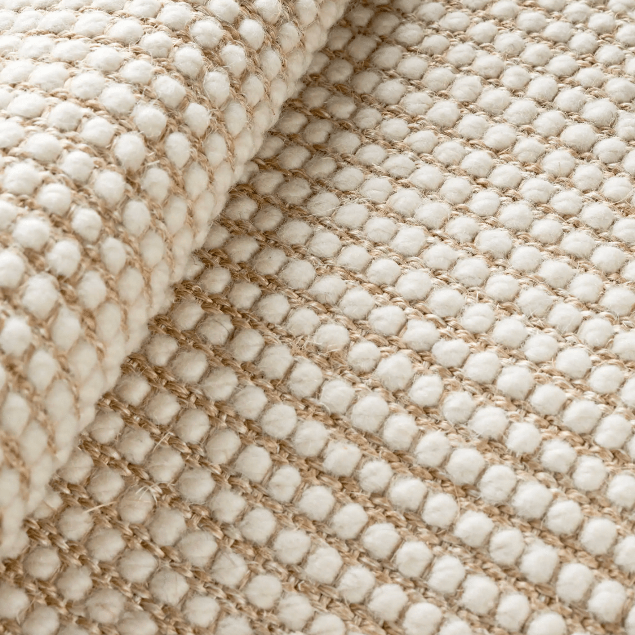 Pixel Woven Sisal/Wool Rug - Wheat - Our Boat House