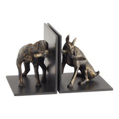 Playful Pair Dog Book Ends - Our Boat House