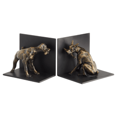 Playful Pair Dog Book Ends - Our Boat House