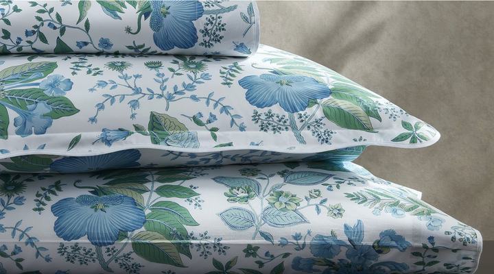 Pomegranate Fitted Sheet - Sea