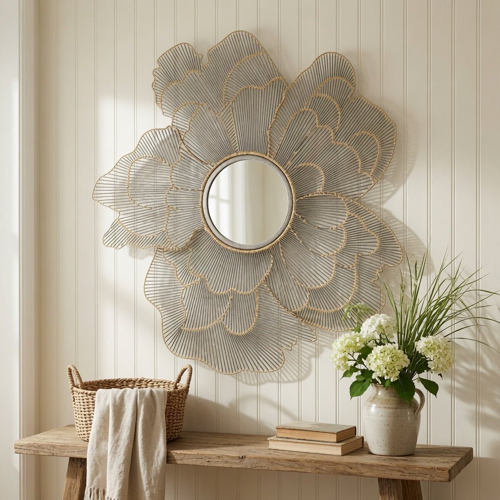 Poppy Iron Mirror - Our Boat House