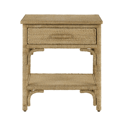 Portofino Abaca Rope Bedside Table - Our Boat House