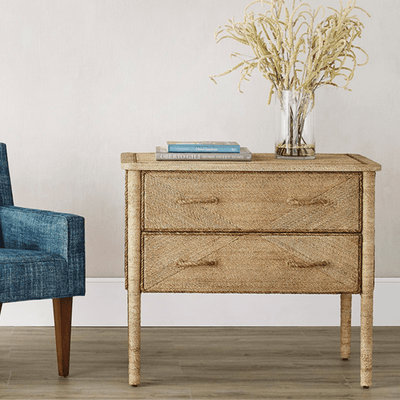 Portofino Abaca Rope Two - Drawer Chest - Our Boat House