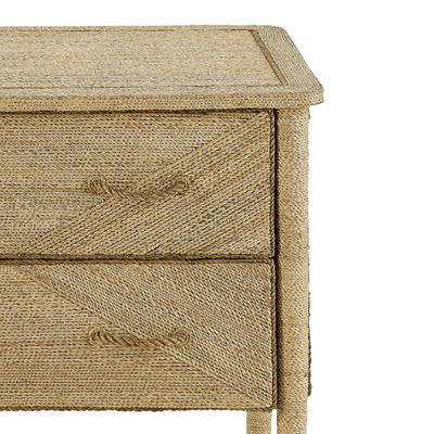 Portofino Abaca Rope Two - Drawer Chest - Our Boat House