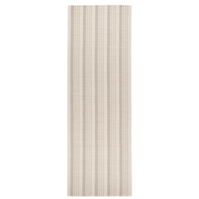 Putney Stripe Ivory Handwoven Cotton Rug - Our Boat House
