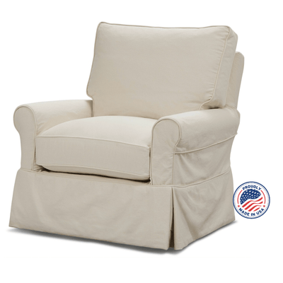 *QUICK SHIP* Newport II Slipcovered Swivel Glider - Our Boat House