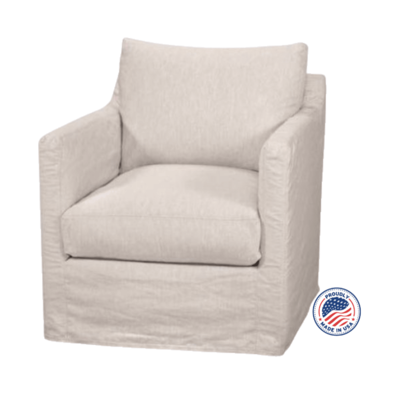 *QUICK SHIP* Westchester Slipcovered Stationary Chair - coastal inspired home furnishing