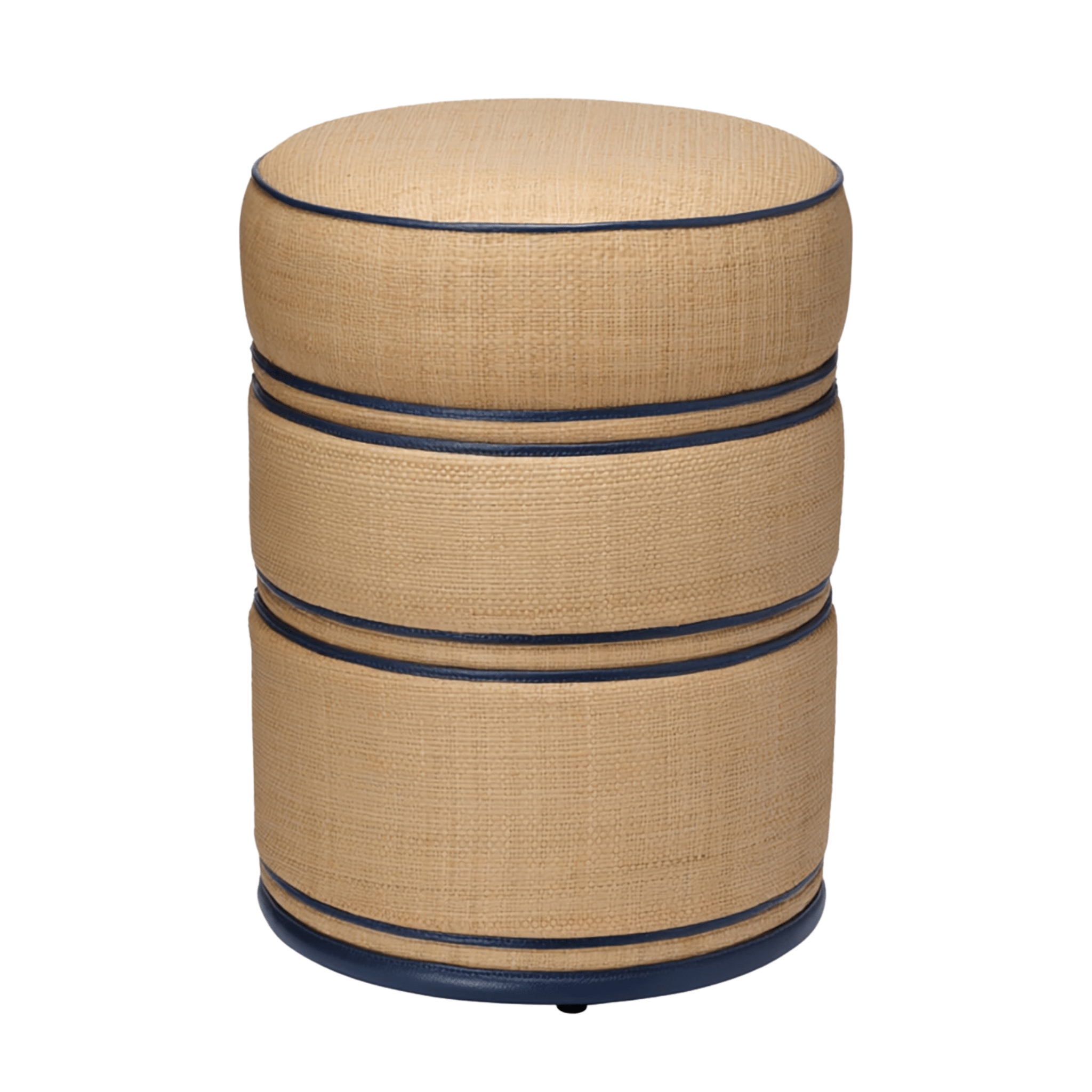 Quincy Raffia Stool - Two Colors - Our Boat House
