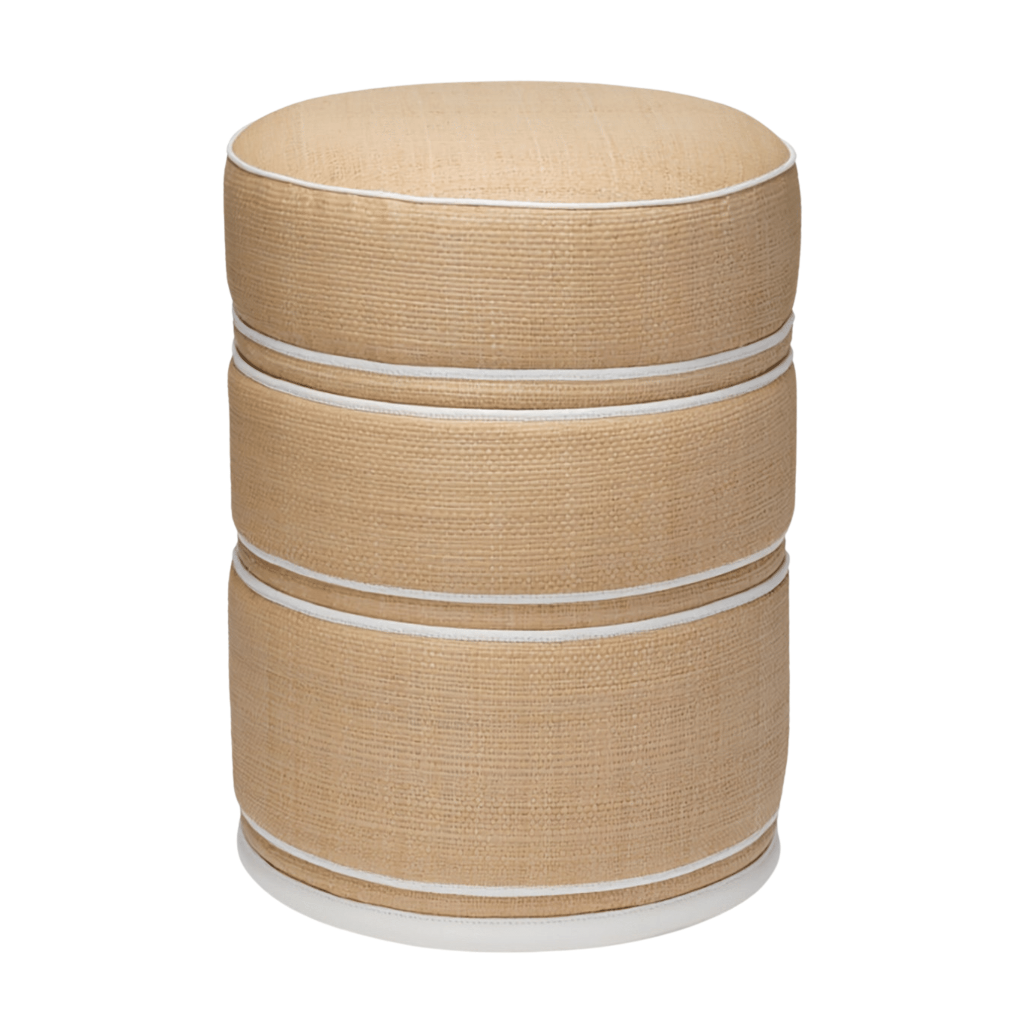 Quincy Raffia Stool - Two Colors - Our Boat House
