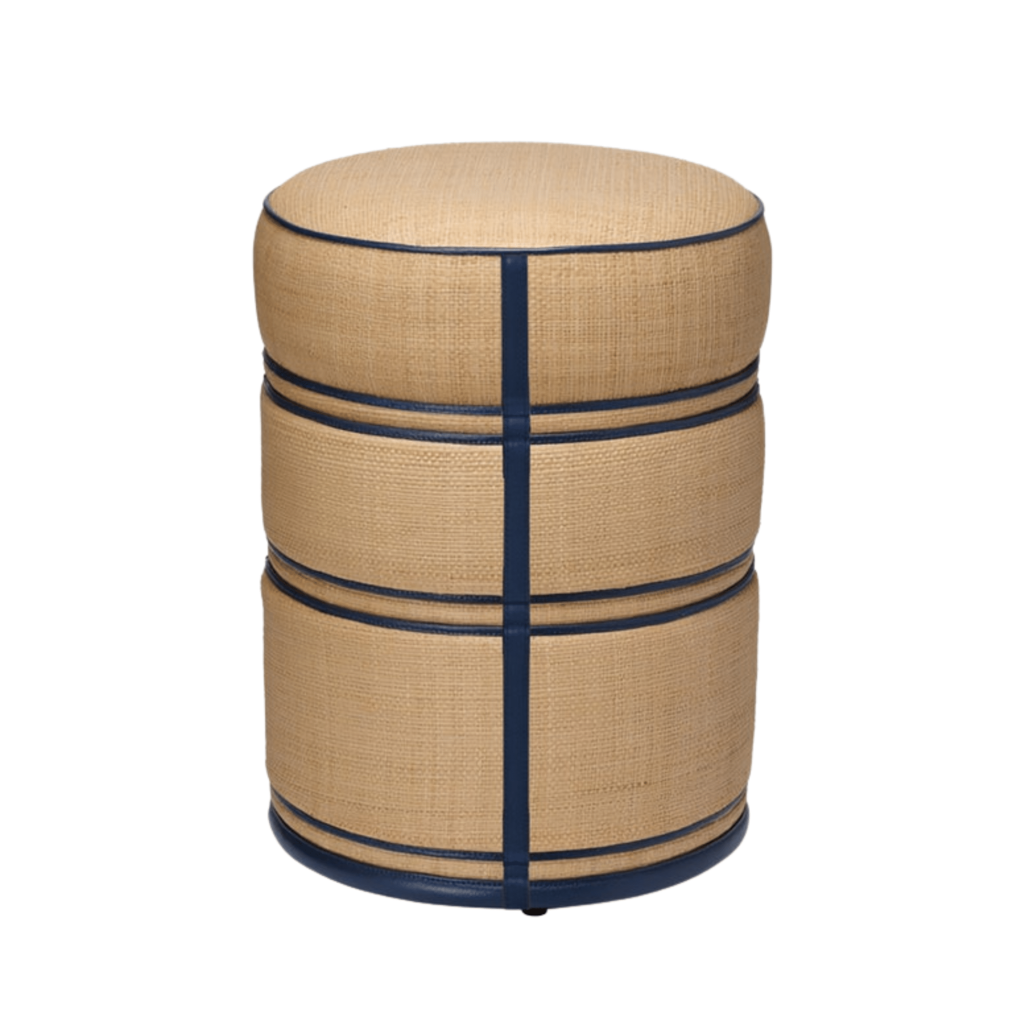 Quincy Raffia Stool - Two Colors - Our Boat House
