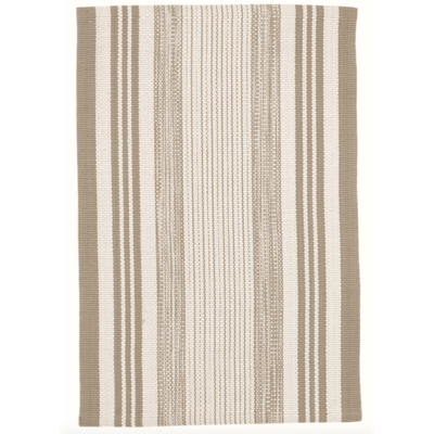Quincy Stripe Handwoven Indoor/Outdoor Rug - Khaki - Our Boat House