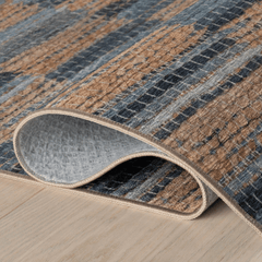 Ravel Stripe Machine Washable Rug - Our Boat House