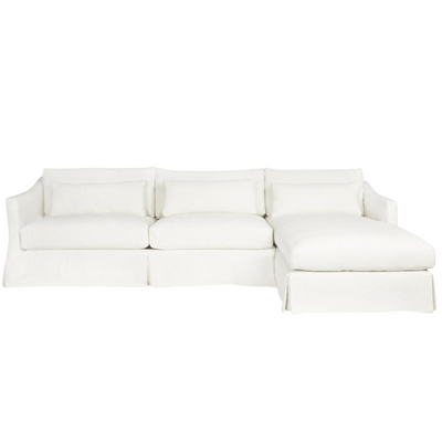 Maui Deluxe Two-Piece Slipcovered RAF Sectional
