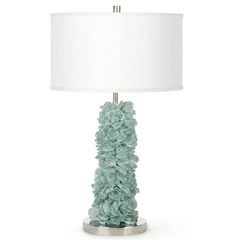 Recycled Seaglass Table Lamp - Our Boat House