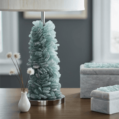 Recycled Seaglass Table Lamp - coastal inspired home furnishing lifestyle