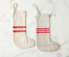 Holiday Stocking Red Stripe s/2
