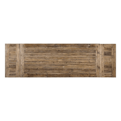 Remington Large Extension Recycled Wood Dining Table - Dark Honey - Our Boat House