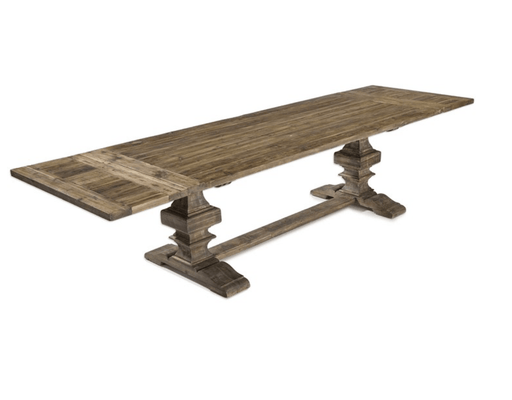 Remington Large Extension Recycled Wood Dining Table - Dark Honey - Our Boat House