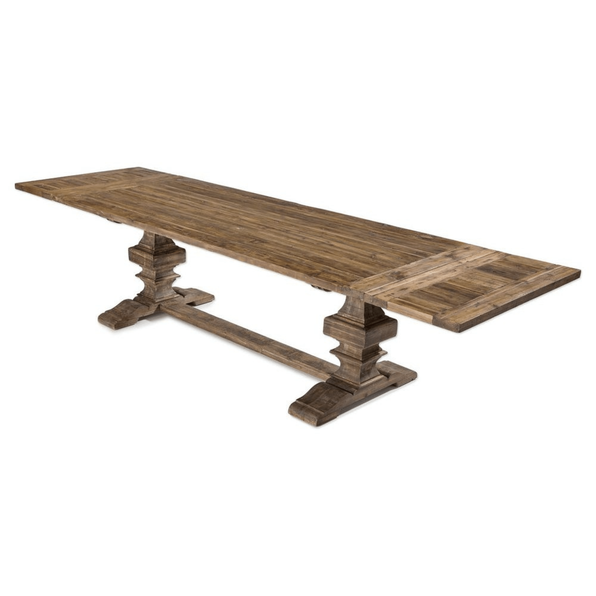 Remington Large Extension Recycled Wood Dining Table - Dark Honey - Our Boat House