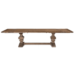 Remington Large Extension Recycled Wood Dining Table - Dark Honey - Our Boat House