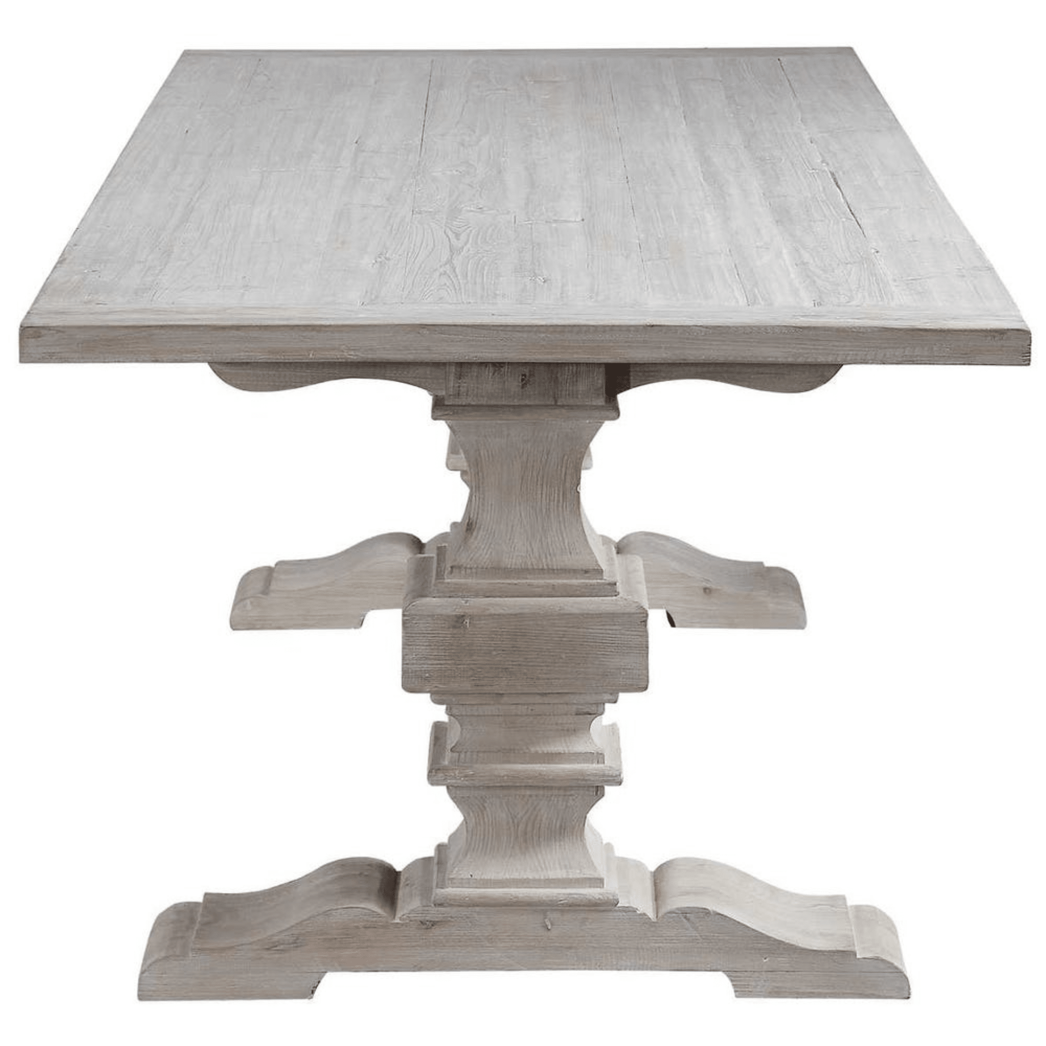 Remington Large Extension Recycled Wood Dining Table - White - Our Boat House