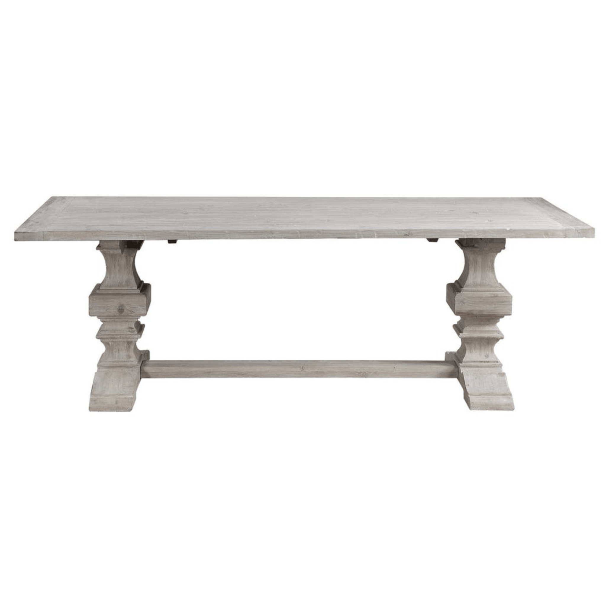 Remington Large Extension Recycled Wood Dining Table - White - Our Boat House