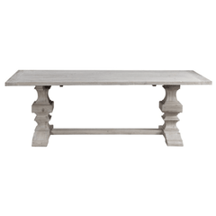 Remington Large Extension Recycled Wood Dining Table - White - Our Boat House