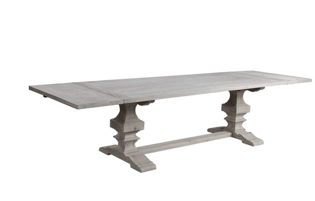 Remington Large Extension Recycled Wood Dining Table - White - Our Boat House