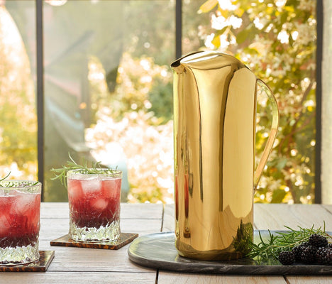 Renley Polished Gold Pitcher - Our Boat House