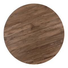 Rhaenyra Reclaimed Teak Wood Round Coffee Table - Our Boat House