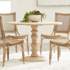 Rhodes Round Dining Table - Two Sizes - Our Boat House