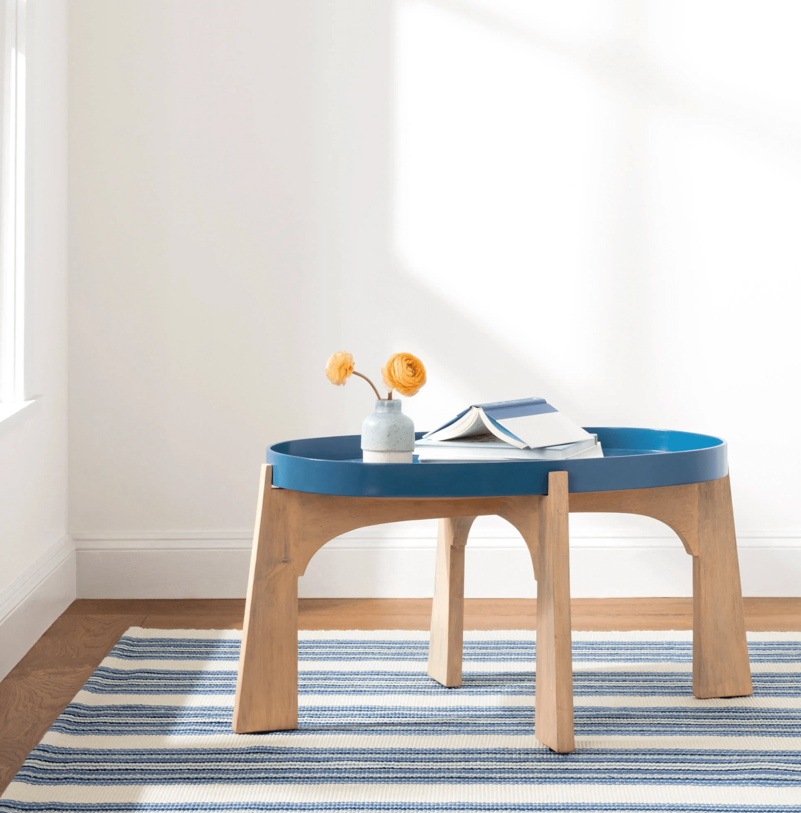 Road Runner Handwoven Indoor/Outdoor Rug - Blue - Our Boat House