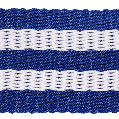 Rope Doormat - Blue & White Shoreline Stripe - Our Boat House