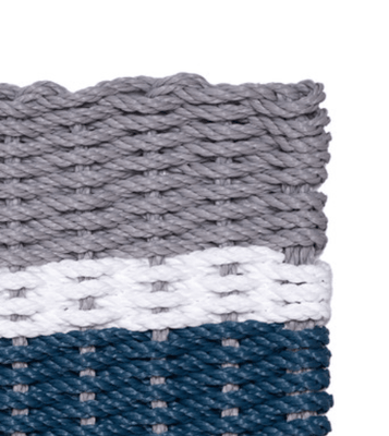 Rope Doormat - Cape Cod Coastal Stripe - Our Boat House