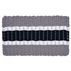 Rope Doormat - Cape Cod Navy Coastal Stripe - Our Boat House