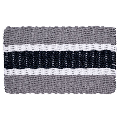 Rope Doormat - Cape Cod Navy Coastal Stripe - Our Boat House