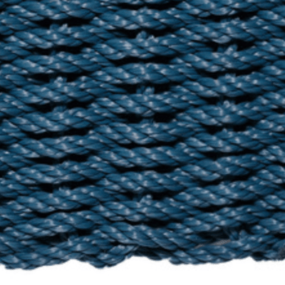 Rope Doormat - Federal Blue Solid - Our Boat House