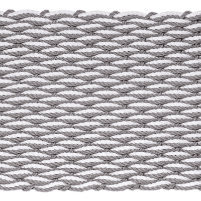 Rope Doormat - Gray & White Wave - Our Boat House